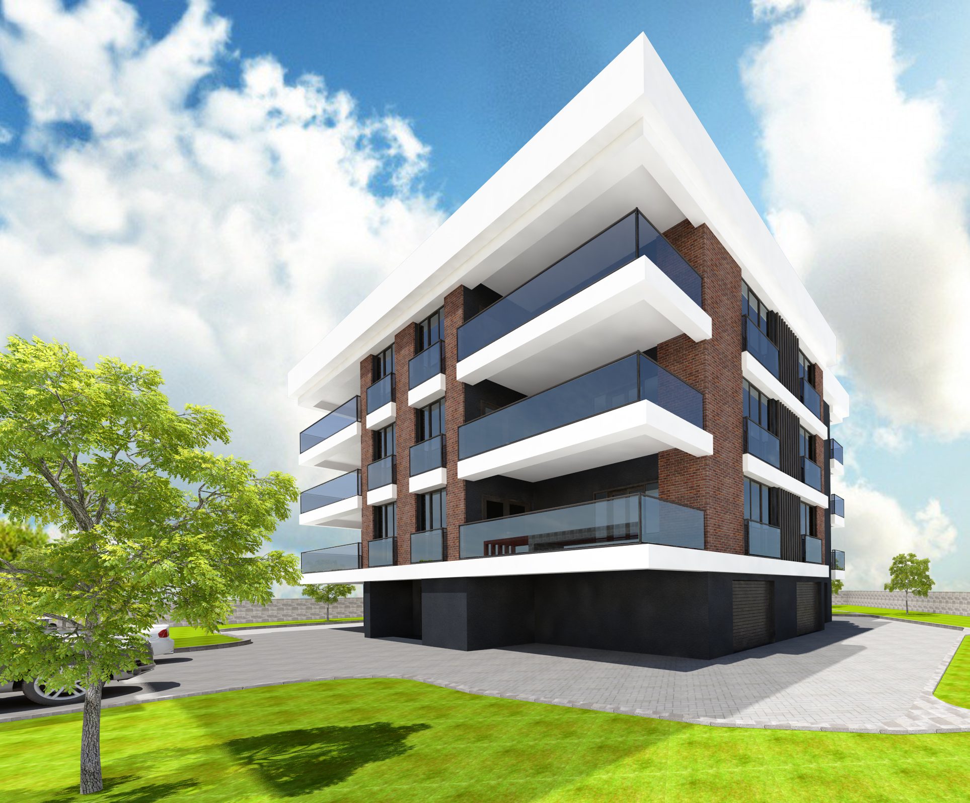 Çetinkaya İnşaat 1521 projesi, modern apartman görseli