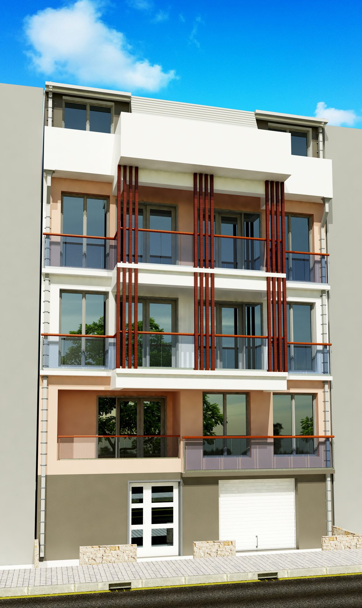 Dilber projesi, ince uzun şehir apartmanı